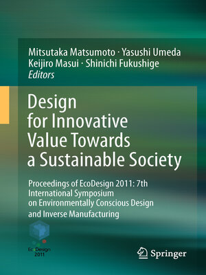 cover image of Design for Innovative Value Towards a Sustainable Society